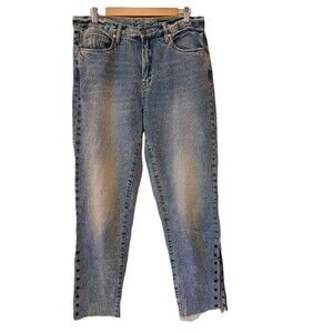 BLANKNYC Distressed High Rise Tapered Boho Jeans SZ 30